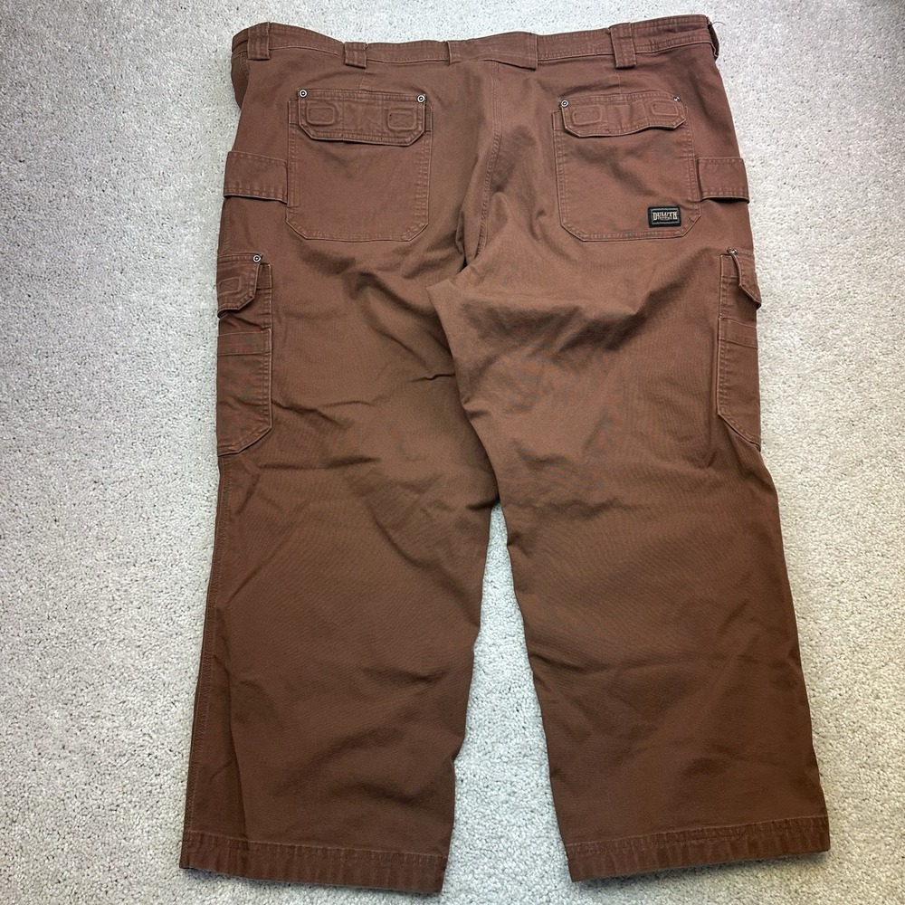 Duluth Trading Flex Fire Hose Cargo Pants Mens 48x30 Brown Stretch Work Utility